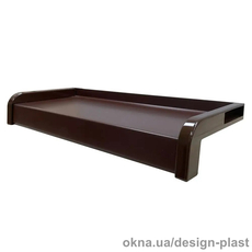 Відливи з італійського алюмінію Преміум з заглушками кольорові